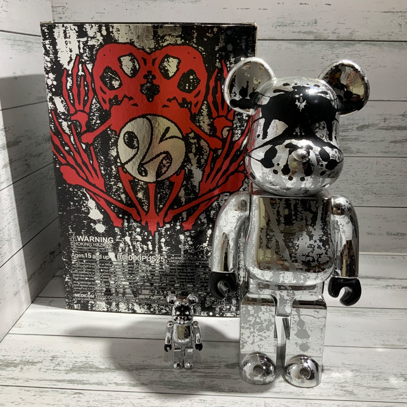 ZBE@RBRICK PUSHEAD #5 1000％ ベアブリック ベアブリック BE@RBRICK