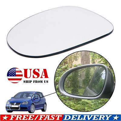 Left Side Mirror Glass Stick On For VW Jetta 06 -10 Passat 2005- 2010 Rabbit GTI