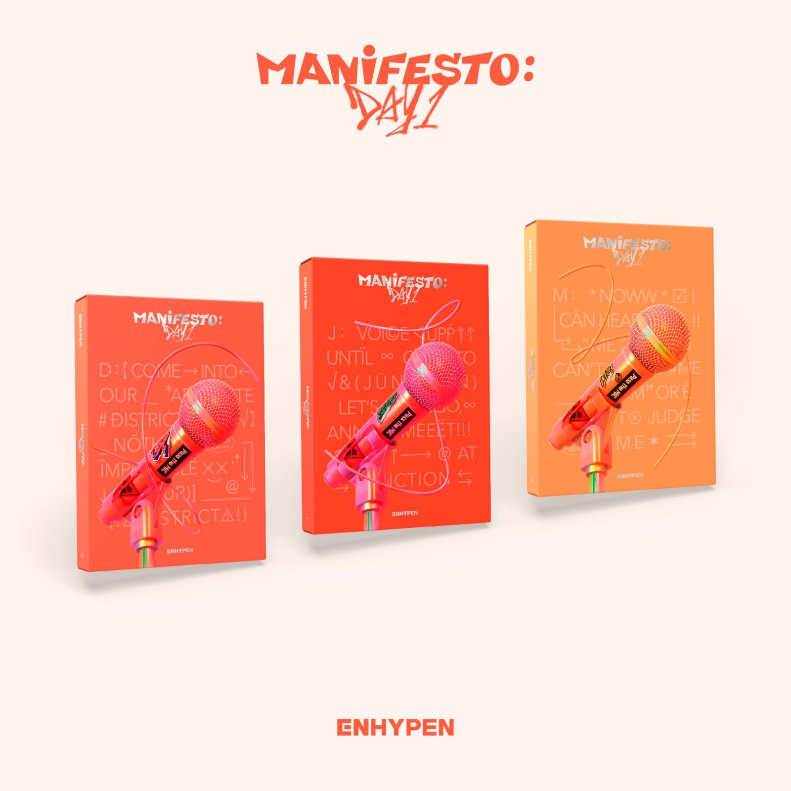 ENHYPEN Album MANIFESTO : DAY 1 CD+P.Book+4p Card+Badge+F.Poster+