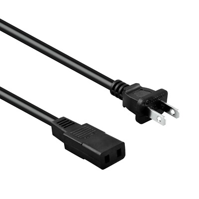 8ft Premium Technology PWC-178 Power Cord Lead IEC C9 to NEMA 1-15P Cable PWC178