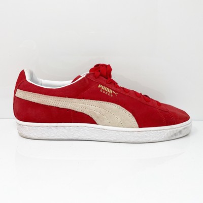 

Puma Mens Suede Classic Plus 352634 65 Красные повседневные кроссовки Размер 10,5, Красный, Suede Classic Plus
