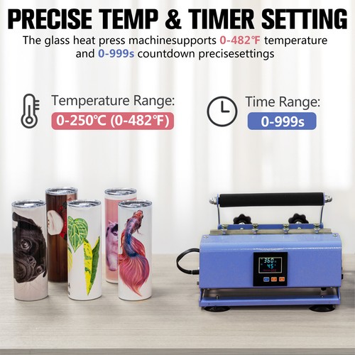 Tumbler Mug Heat Press Machine 30oz 20oz 16oz Sublimation Transfer Print Purple