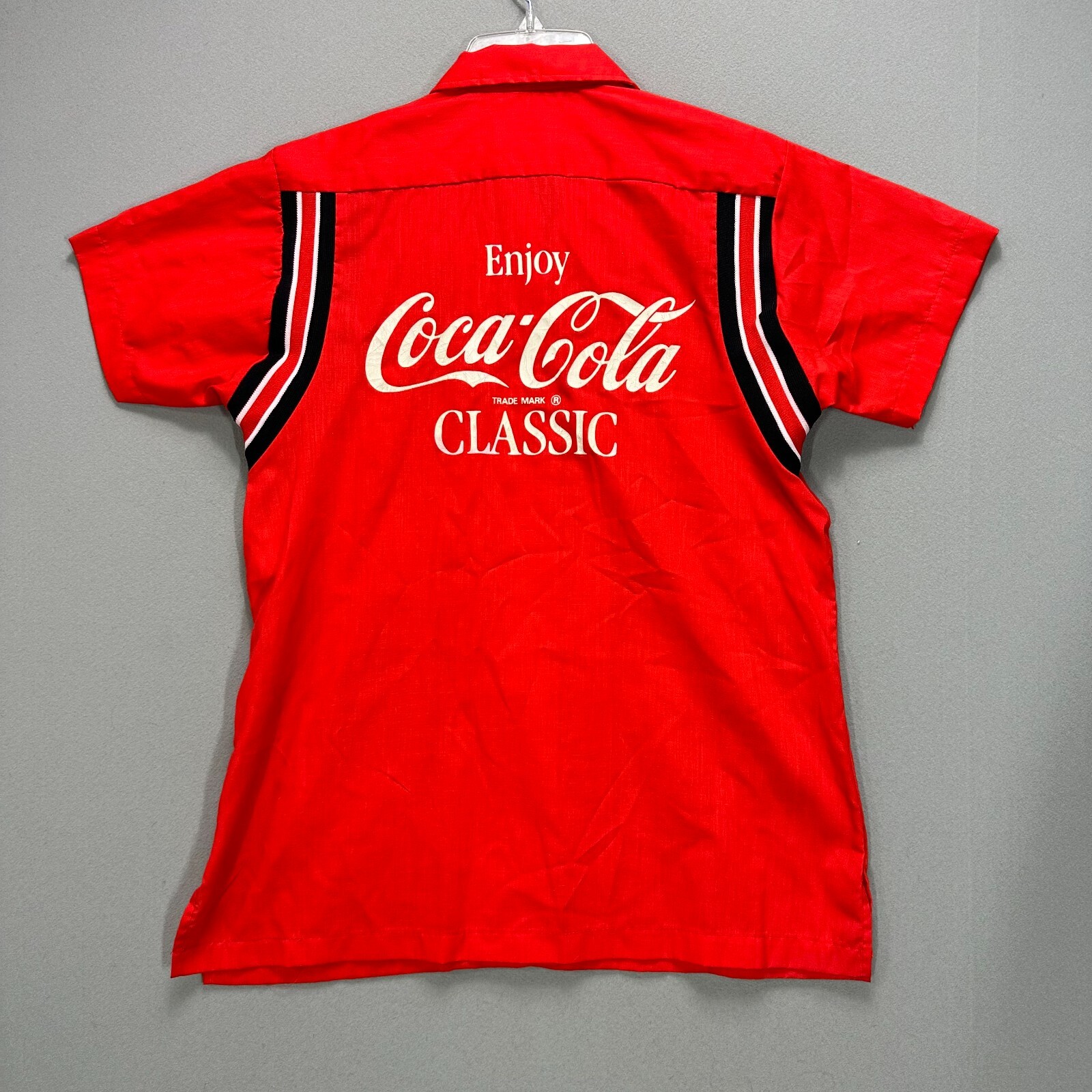 Coca-Cola ボウリングシャツ ワークシャツ 90’s 良品】Coca Cola コカコーラ 刺繍 ボーリングシャツ ワーク