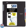 Five Star Advance Spiral Notebook + Study App, 5 Subject, College Ruled Paper, 8-1/2