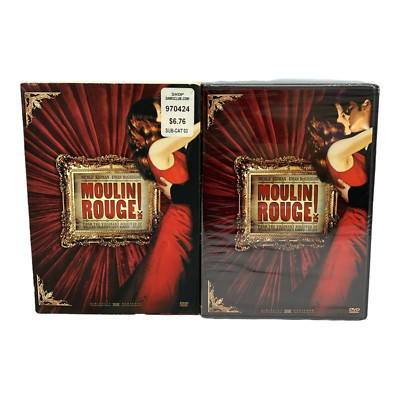Moulin Rouge DVD 2001 Musical Slipcover Nicole Kidman Ewan McGregor New Sealed