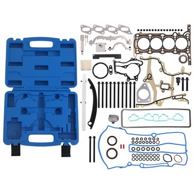 New Head Gasket Bolts & Timing Chain & Locking Kit For Chevrolet Cruze 1.4