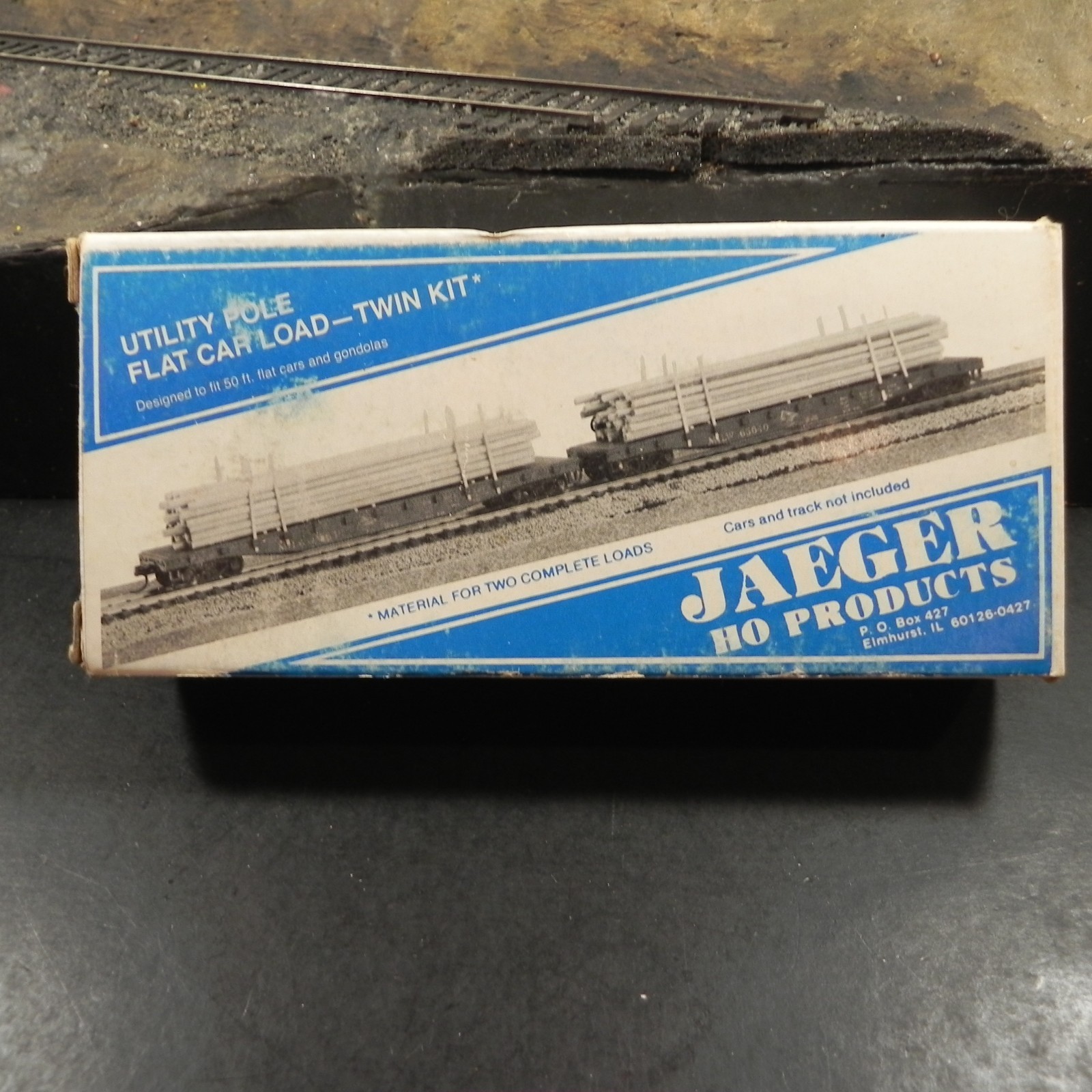 Jaeger HO Products - Utility Pole Flat Car Load - Twin Kit - Item #2300