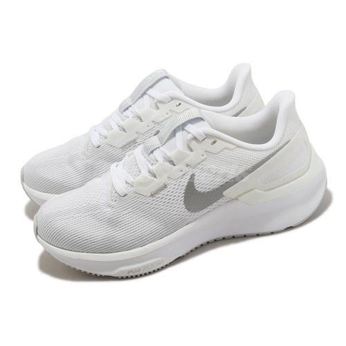 【新品】NIKE Zoom 28cm Nike Wmns Air Zoom Structure 25 White Metalic Silver Women