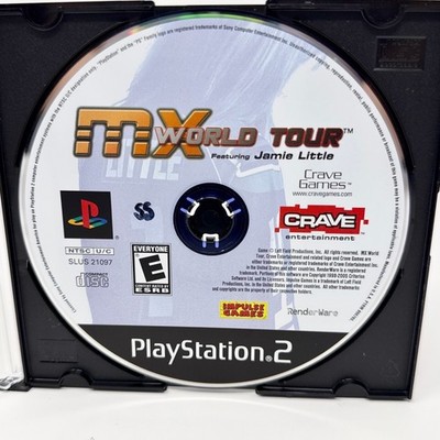 MX World Tour Featuring Jamie Little Sony PlayStation 2 PS2 Blue Disc SLUS 21097