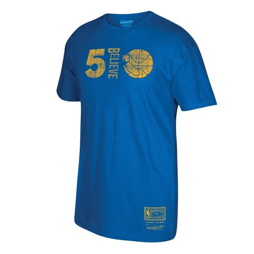 [BMTRBA18251-GSWROYA] Мужская футболка Mitchell & Ness NBA Golden State Warriors Believe