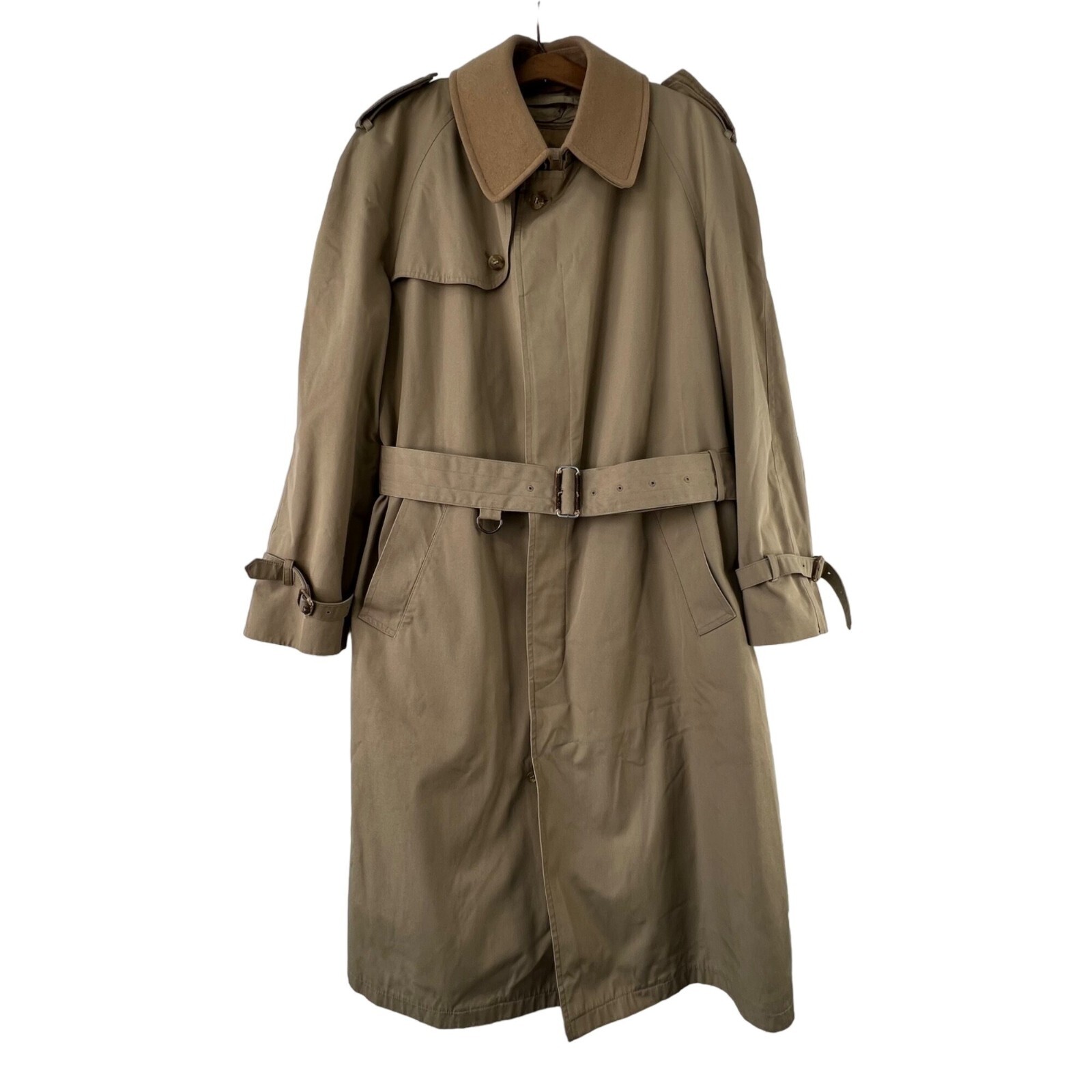 Brooks Brothers Lined Belted Trench Coat Men's 40 Long Khaki