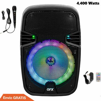 Altavoz Bluetooth Portátil Para Fiestas Con Micrófono Control Remoto Inalámbrico