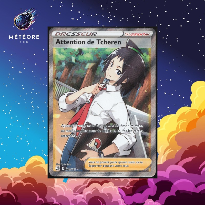 Carte PokÃ©Mon Attention De Tcheren  168/172    Star ÃTincelantes FranÃ§Ais