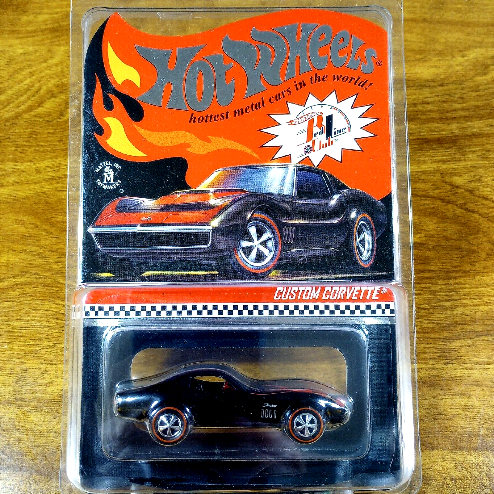 Hot Wheels RLC Custom Corvette 4129/25000 Black Redline