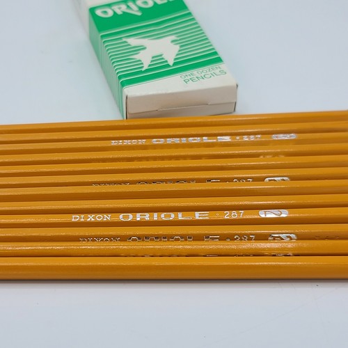 Vintage Pencils One Dozen Dixon No. 287 Oriole No.2 Pencils Unsharpened 