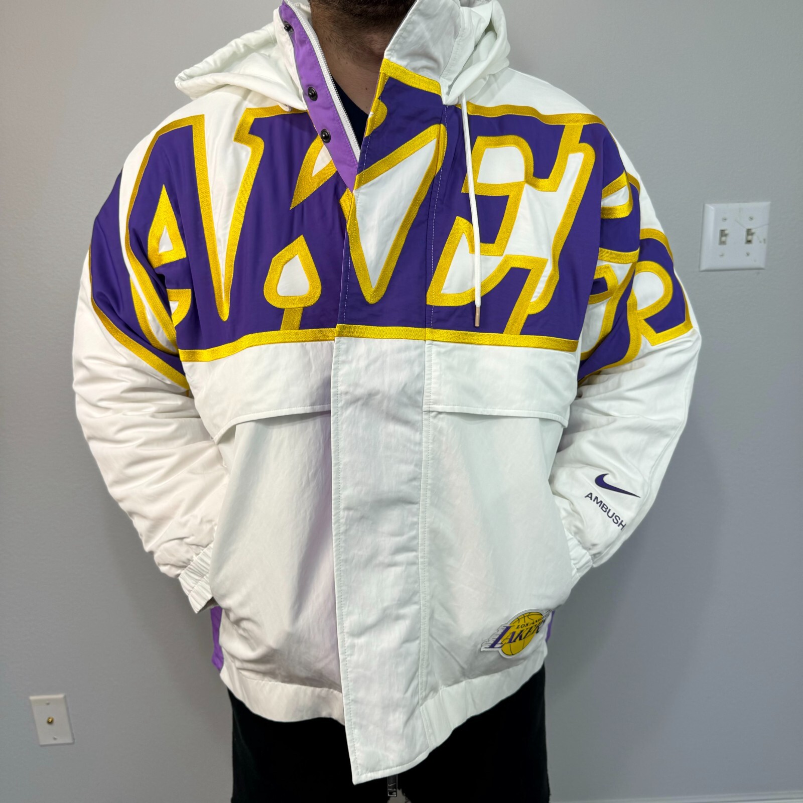 Nike x AMBUSH NBA Collection Unisex Lakers Jacket Nylon Nike x AMBUSH NBA Collection Unisex Lakers Jacket Nylon