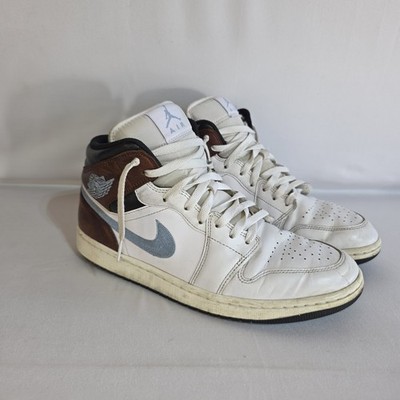Nike Air Jordan 1 Mid Palomino White Blue Grey Men’s Size 10 FQ7831-142