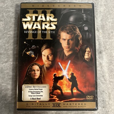 Star Wars: Episode III - Revenge of the Sith ABIS (DVD, 2005, 2-Disc Set) SEALED