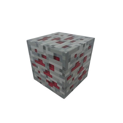 Minecraft Light Up Cube 3'' Redstone Ore Touch Night Light ThinkGeek 2012