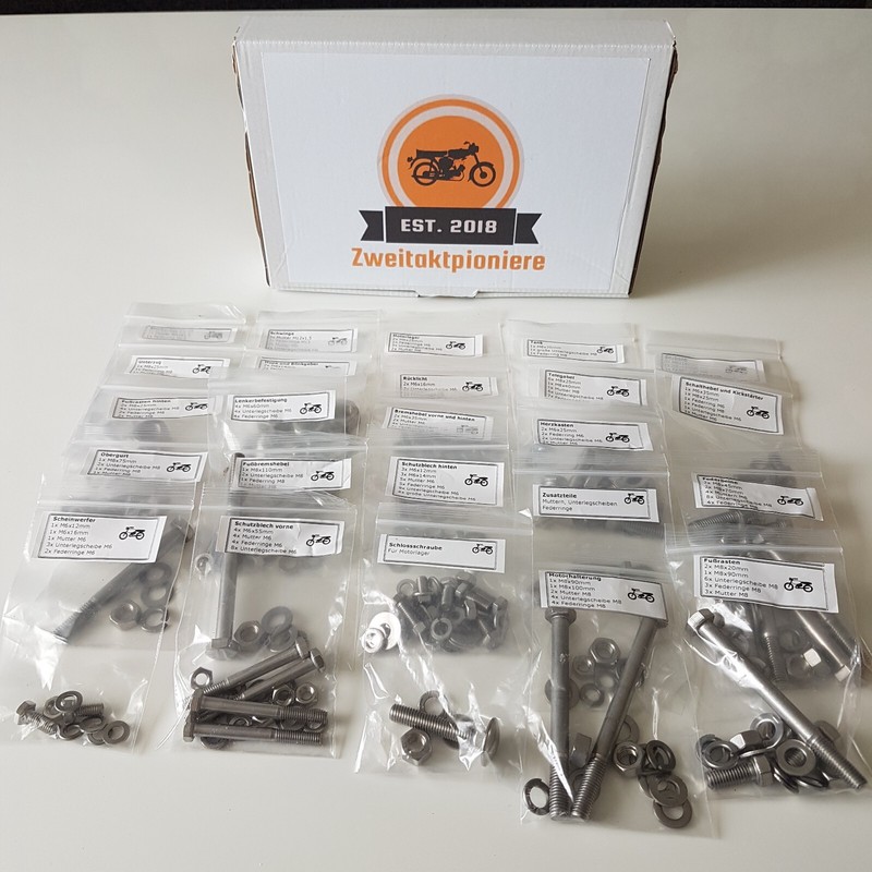 Simson S51 Schraubenset S50 S70 S80 Und Enduro Edelstahl Normteile Schraubensatz
