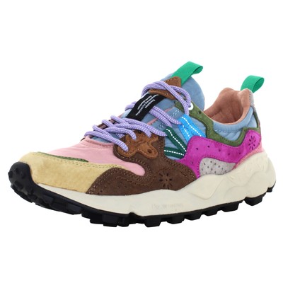 Pre-owned Flower Mountain A24us Women Low Sneakers 0012017817.01.1e97 Yamano 3 Woman In Pink