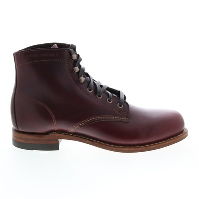 Wolverine 1000 Mile Plain Toe Boot W00137 Мужские бордовые повседневные модельные ботинки 13