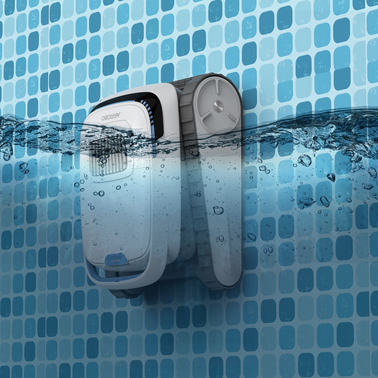 AIRROBO Wall Clmbing Pool Vacuum Cordless Robotic Pool Cleaner Smart Navigation