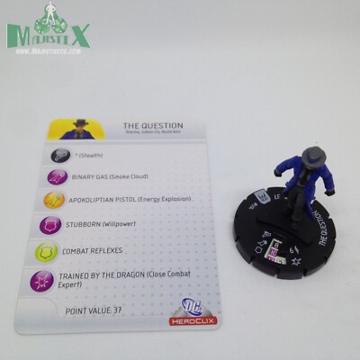 Heroclix - The Question 004 - Arkham Asylum - Common W/ Card