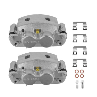 Front Pair Brake Calipers For Chevy Silverado 1500 2005-2008 GMC Yukon Sierra