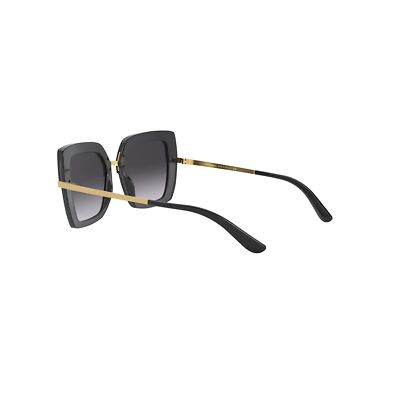Pre-owned Dolce & Gabbana Dolce And Gabbana Dg4373 32468g Top Black Dg4373 Square Sunglasses Lens Categor In Gray