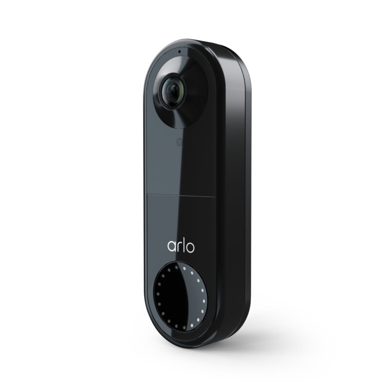 Arlo AVD1001B-100NAR HD Video Doorbell Wired Black – Certified Refurbished