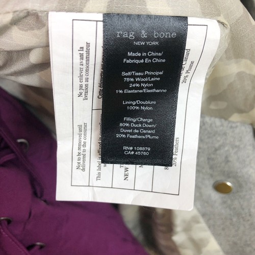 Pre-owned Rag & Bone Women Coat Size Large In Gray