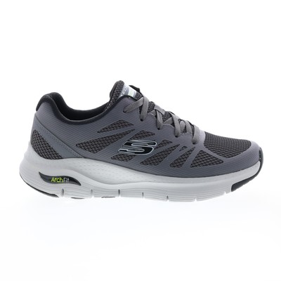 Skechers Arch Fit Charge Back 232042 Мужские серые кроссовки Lifestyle Обувь