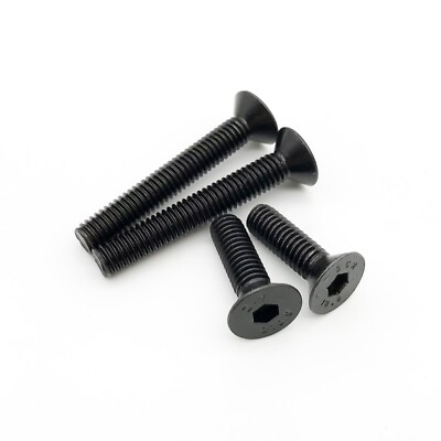 10/50x M2M2.5M3 M4M5M6 Hex Allen Hexagon Socket Flat Countersunk Head Screw Bolt