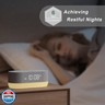 HOUSBAY 3 in 1 Sound Machine Alarm Clockand Wireless Charger: Soothing White Noise, Bluetooth Music Relaxation and Customized Sleep-Wake Routine