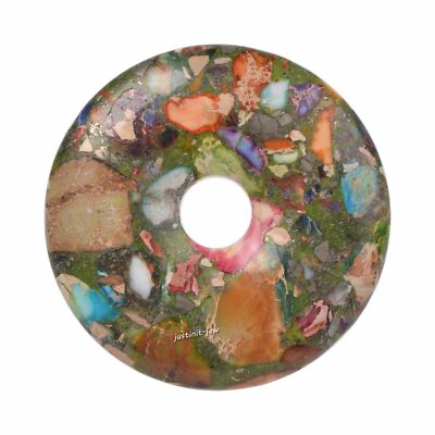40mm Gemstone donut pendant bead different quantity for your choice