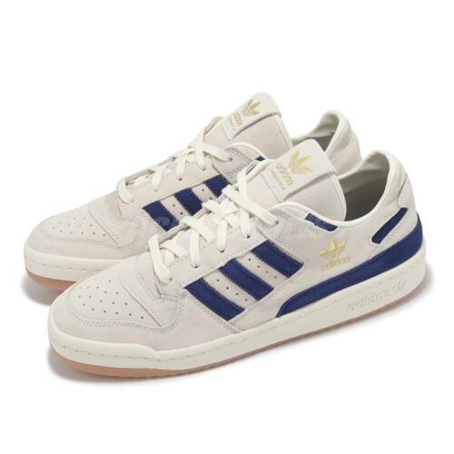 adidas Originals Forum Low CL Кремово-белая темно-синяя мужская обувь унисекс темно-синего цвета IF9681