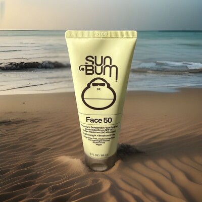  ️ Sun Bum Original SPF 50 Sunscreen Face Lotion 3oz Ex. 2025  ️