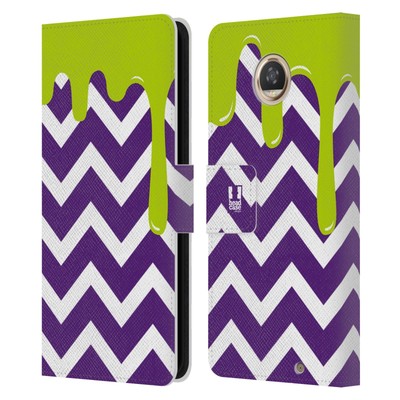 HEAD CASE DESIGNS PATTERN MELTDOWN LEATHER BOOK WALLET CASE FOR MOTOROLA PHONES