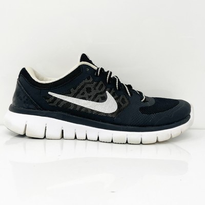 Nike Boys Flex 2015 Run 724992-005 Черные кроссовки для бега, размер 4Y