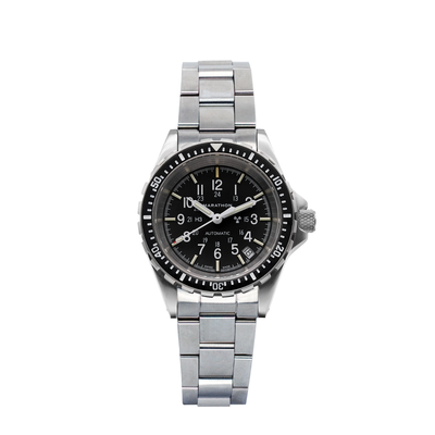 Pre-owned Marathon 36mm Medium Diver's Automatic (msar Auto) With Stainless Steel Bracelet