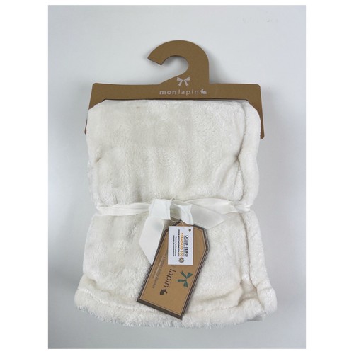 Boys Girls Off-white 30x40 Soft Unisex Nwt
