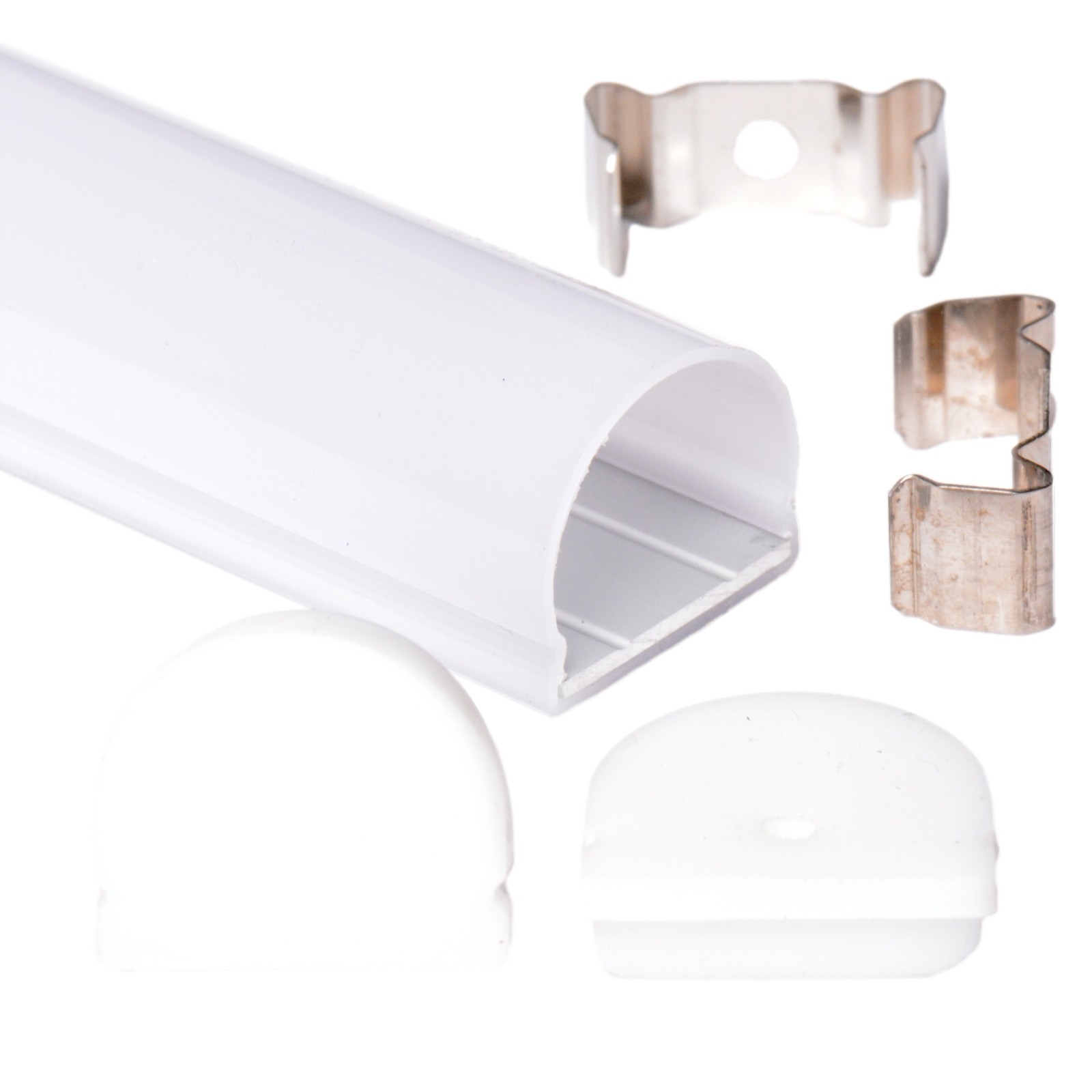 3m 2319 23x19mm PROFILO ALLUMINIO STONDATO IMPERMEABILE IP68 STRISCE STRIP LED