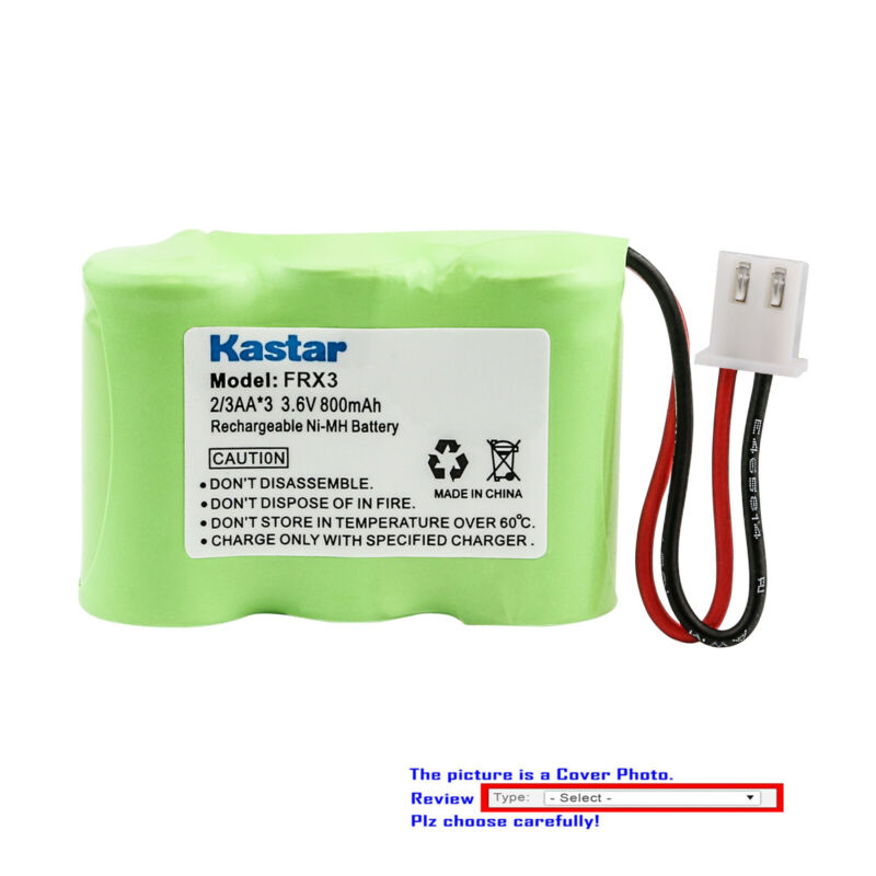 Kastar 2/3aa 3.6v 800mah Ni-mh Battery For Eton Frx3 Axis Radio Frx3 000010