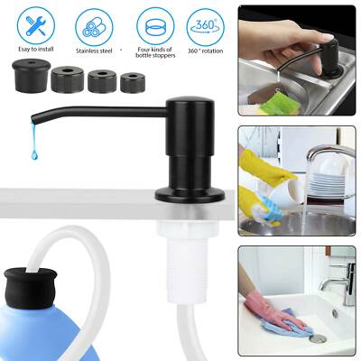 Dispenser Stainless Steel Kitchen Hand Liquid Pump Bottle Tube Kit