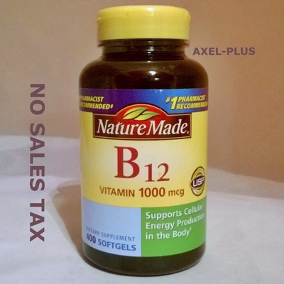 Nature Made Vitamin B12 1000mcg, 400 Softgels