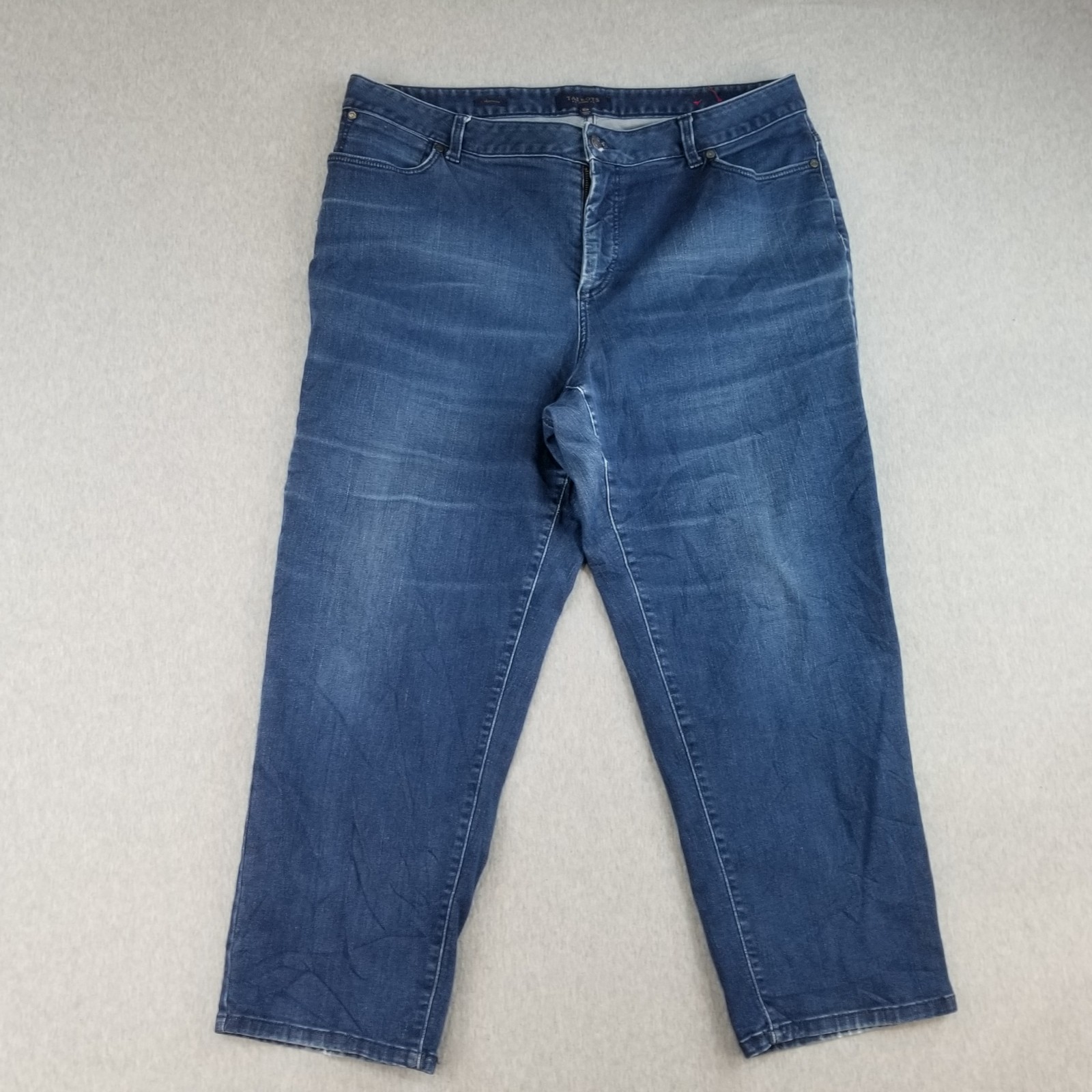 Talbots Jeans Women's Sz 16W Blue Wash Stretch Softwash Comfort Stretch Normcore