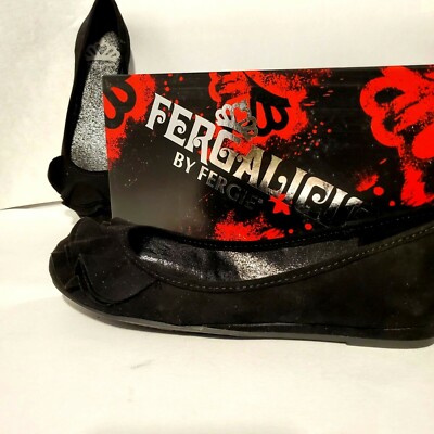 Fergalicious Fergie Women's Size 6 Simone Black Flats 