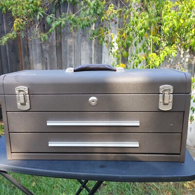  Kennedy Tool Box 220B-00318451 Steel 2-Drawer Good Condition 20'' Long. No Key