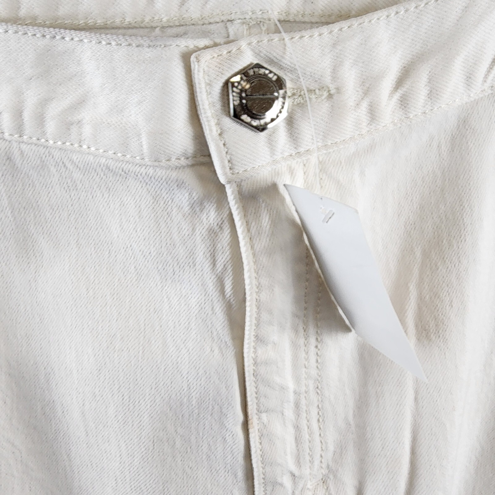 REBECCA MINKOFF Relaxed Cargo Pants Women's 30 Alabaster Button Zip Closure - Picture 10 of 20